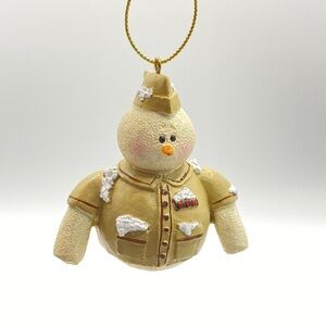 USMC Marine Corp Ornament Vintage NIB Christmas Holiday ENCORE Snowberry Cutie